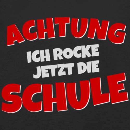achtung ich rocke die schule einschulung kinder premium langarmshirt