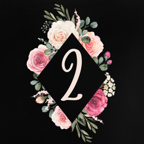 blumen geburtstag 2 jahre baby bio t shirt mit rundhals