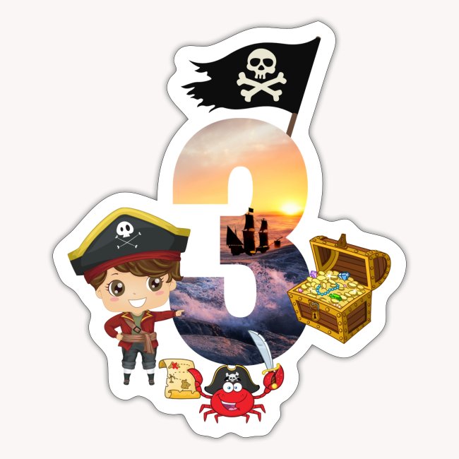 hol dir das piraten t shirt als geschenk fuer dein dreijaehriges geburtstagskind deinen sohn oder deine tochter die ihre geburtstagsparty mit ihrer