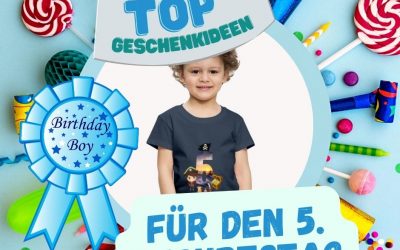 Individuelle Geburtstagsshirts für jeden Anlass | Geburtstagsshirt Design 3 5. Geburtstag für Jungs: Ideen für Geschenke, Deko und Sprüche