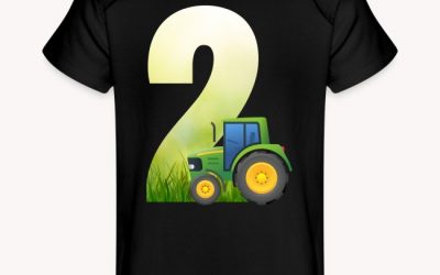 Individuelle Geburtstagsshirts für jeden Anlass | Geburtstagsshirt Design 2 Perfektes Geschenk für kleine Traktor-Fans: Das „2 Jahre Traktor Geburtstag“-Shirt