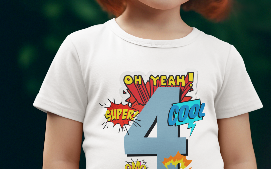 Superhelden-Shirt 4. Geburtstag – Perfekt für kleine Helden!